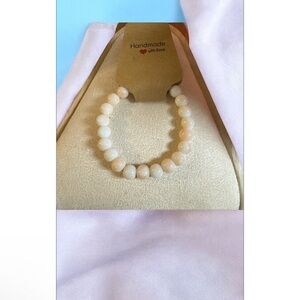 White Beaded Bracelet